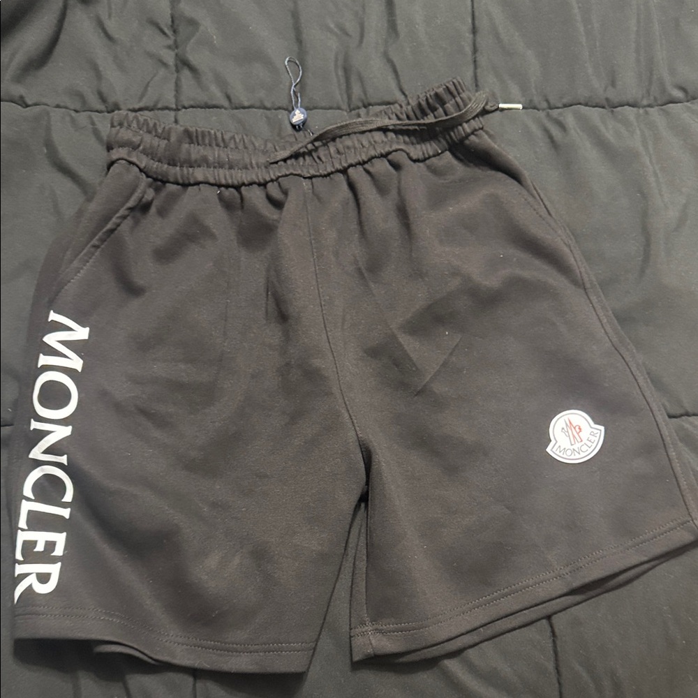 Moncler Charcoal Athletic Shorts for Men